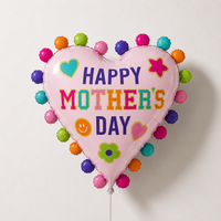 27” Mother’s Day Heart Patches Balloon