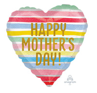 18” Mother’s Day Pastel Stripes